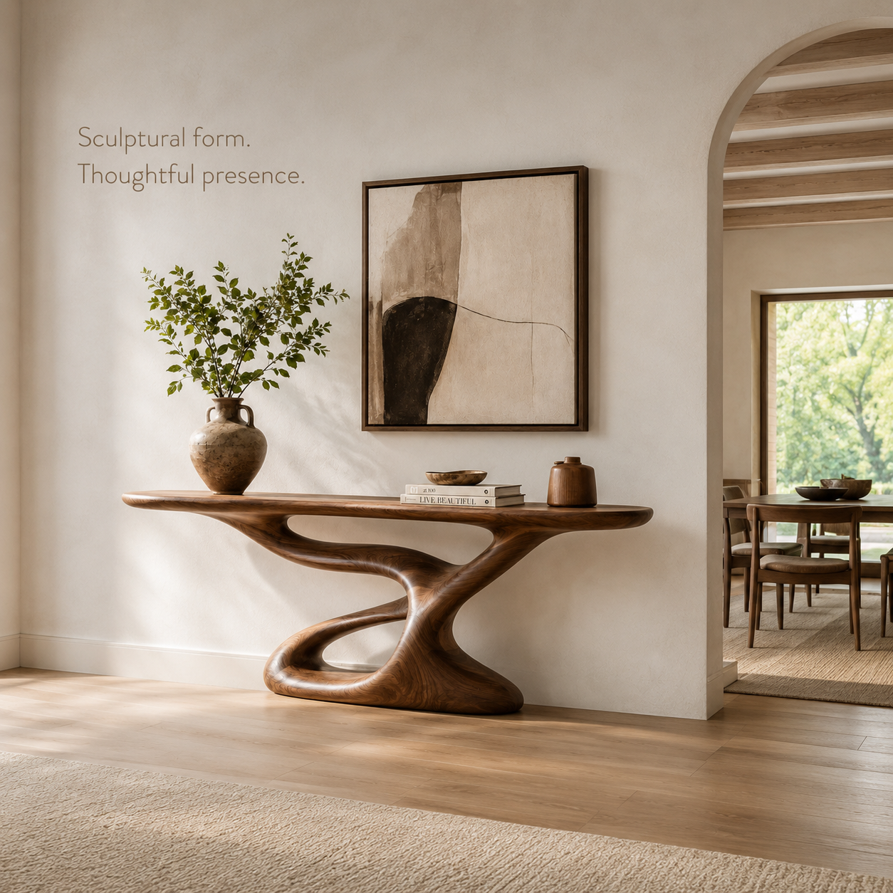 Vale Sculptural Entry Console Table - Design 380 - product image 04