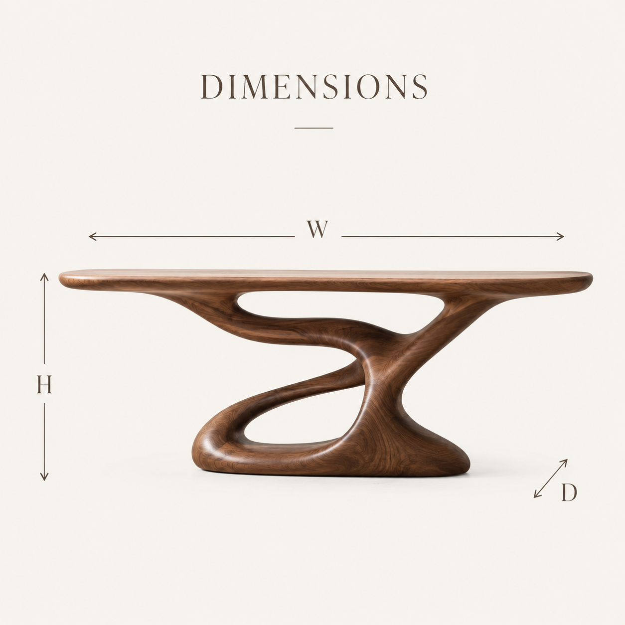 Vale Sculptural Entry Console Table - Design 380 - product image 08