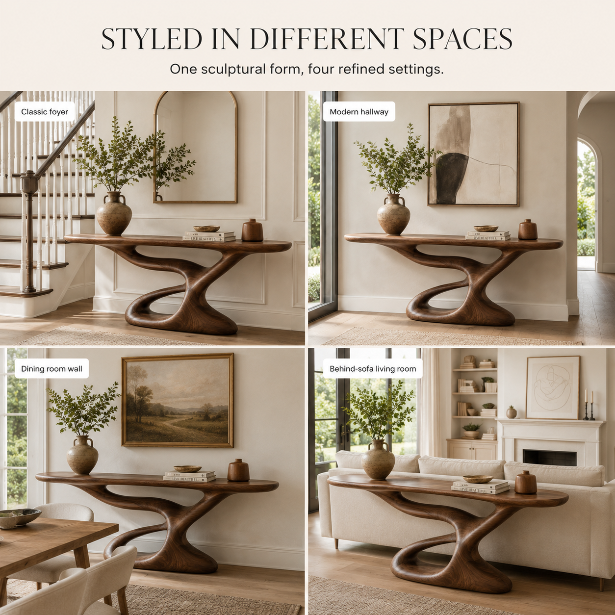 Vale Sculptural Entry Console Table - Design 380 - product image 10