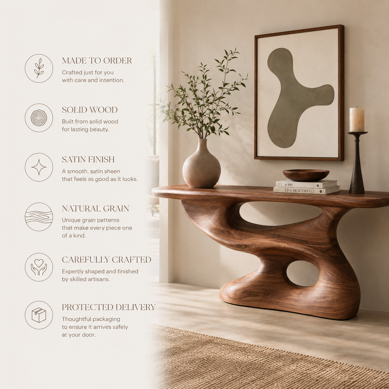 Isla Gallery Rail Console Table - Design 381 - product image 09