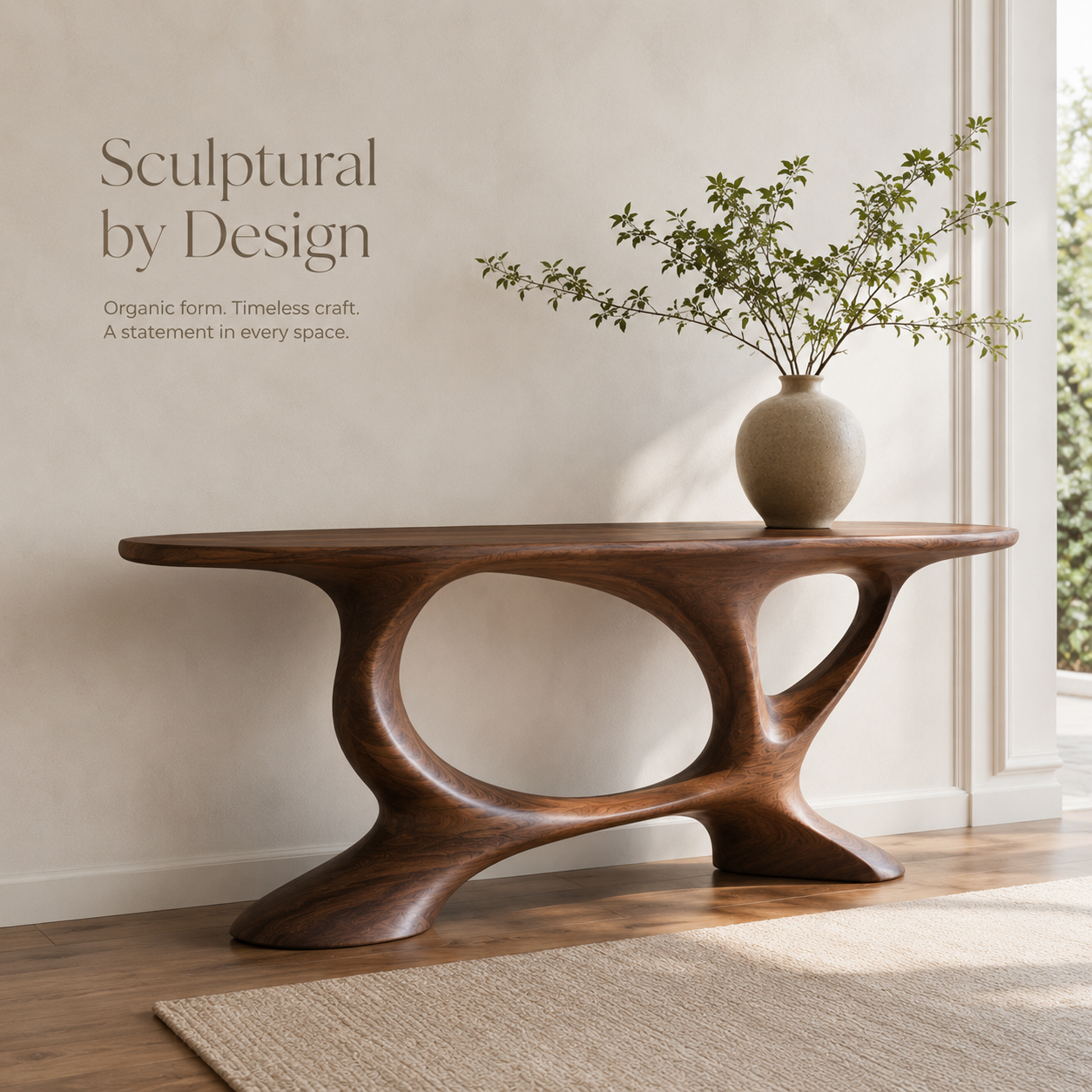 Celine Warm Modern Console Table - Design 382 - product image 03