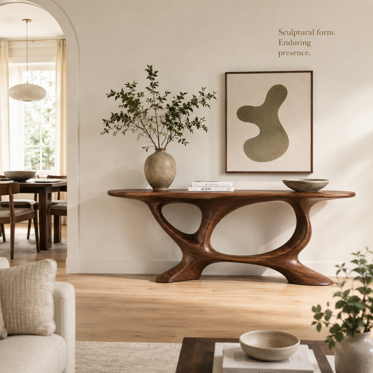Celine Warm Modern Console Table - Design 382 - product image 04
