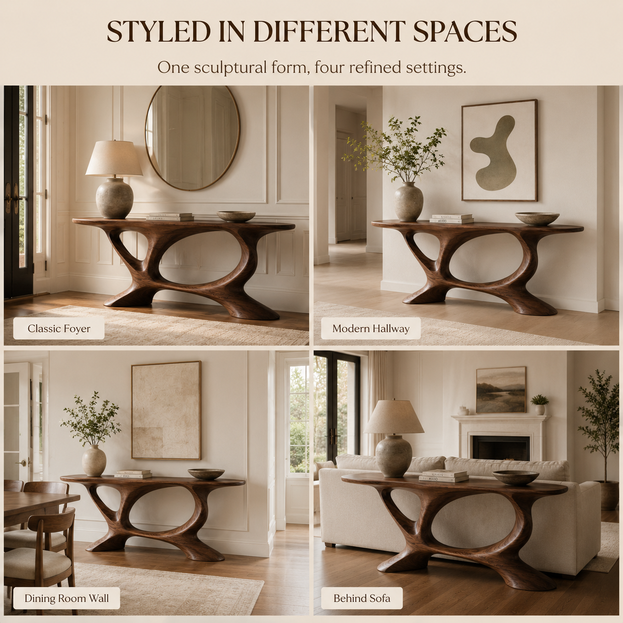Celine Warm Modern Console Table - Design 382 - product image 09
