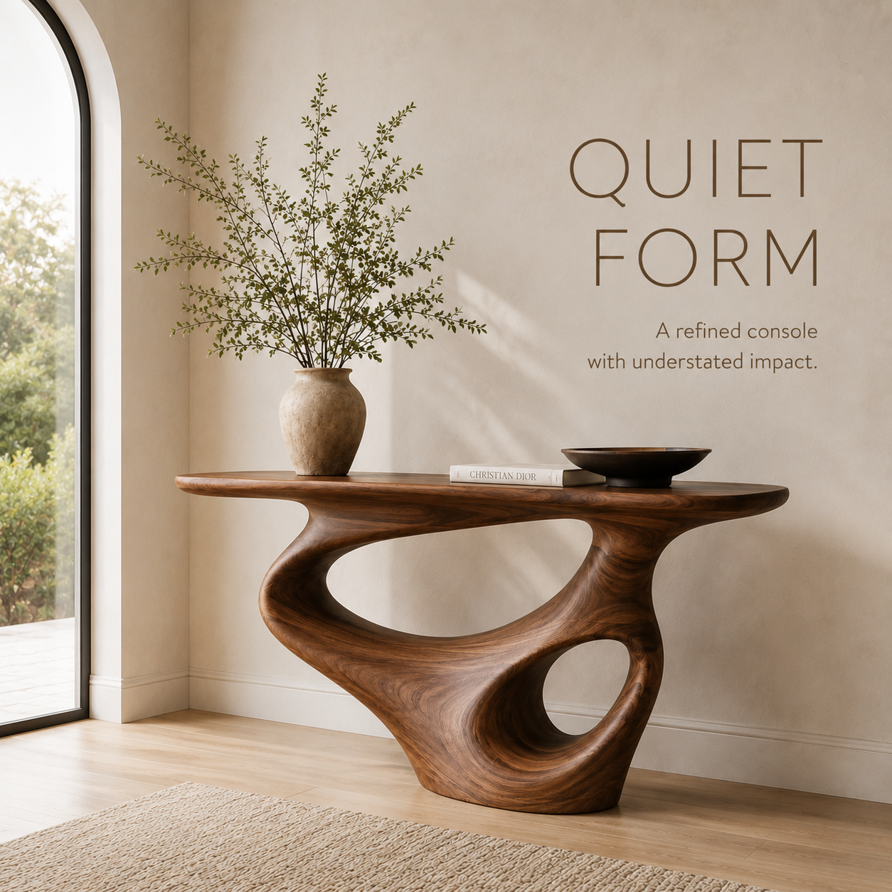 Aurelle Sculptural Console Table - Design 385 - product image 03
