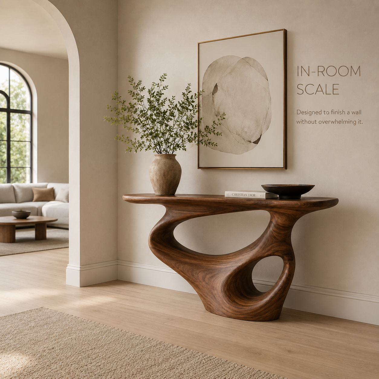 Aurelle Sculptural Console Table - Design 385 - product image 04