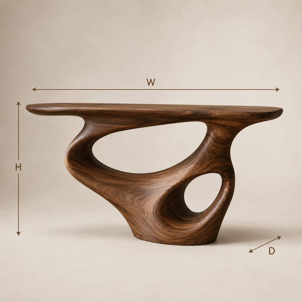 Aurelle Sculptural Console Table - Design 385 - product image 08