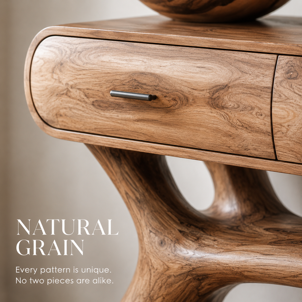 Soren Rounded Wood Console Table - Design 388 - product image 02