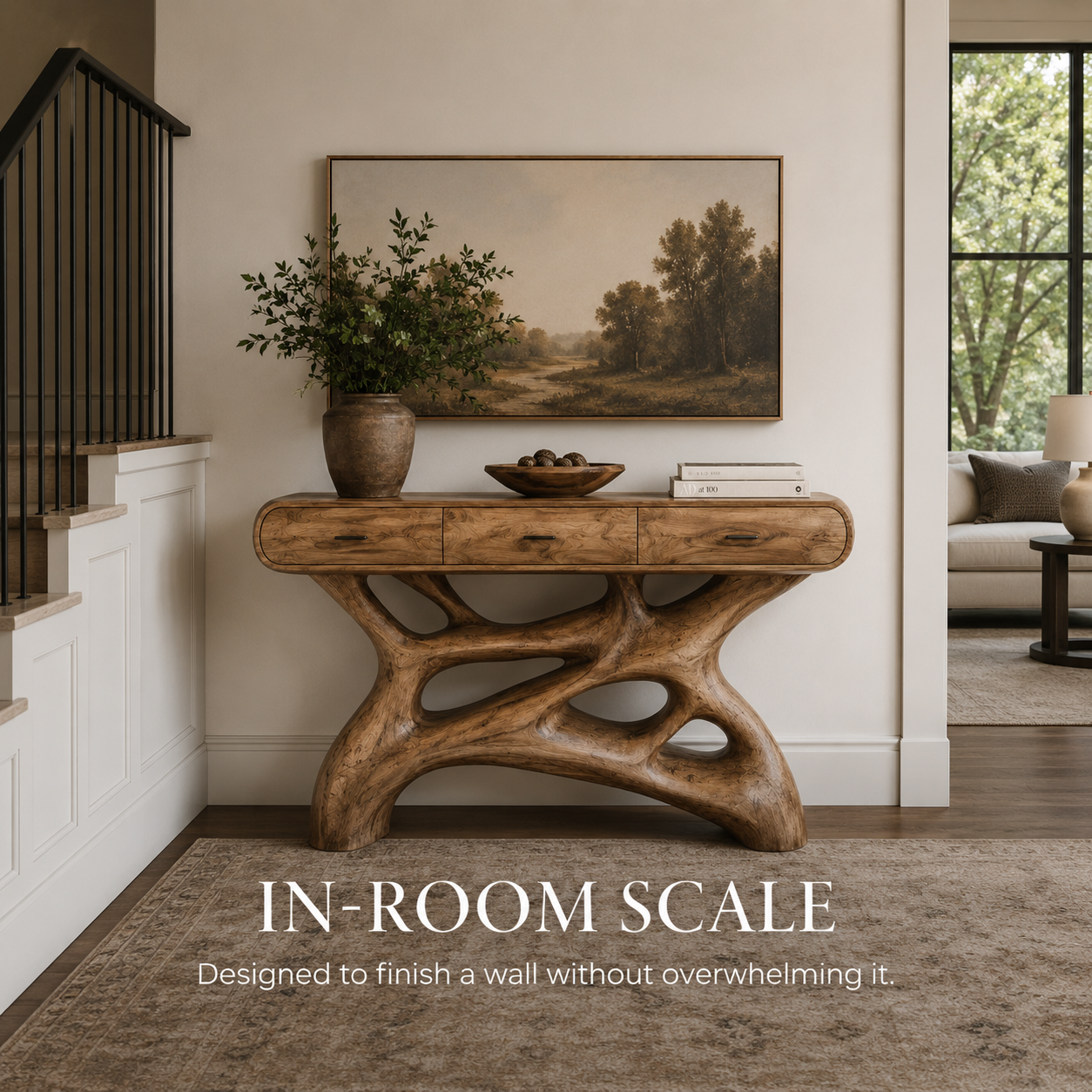 Soren Rounded Wood Console Table - Design 388 - product image 08