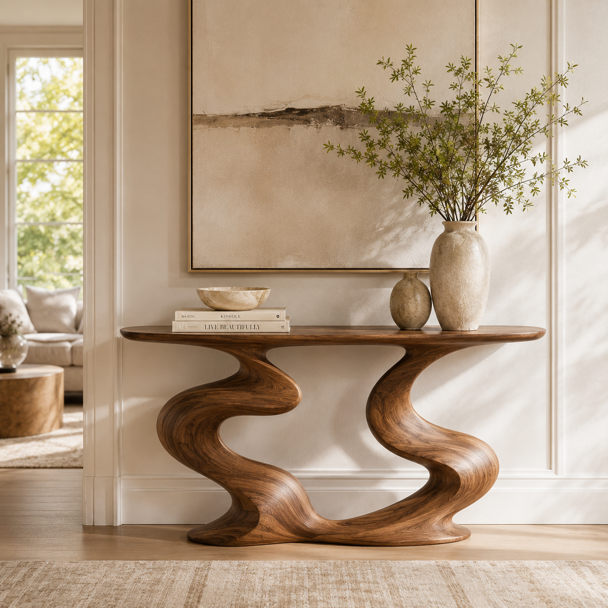 Veyra Soft Curve Console Table - Design 390 - main view