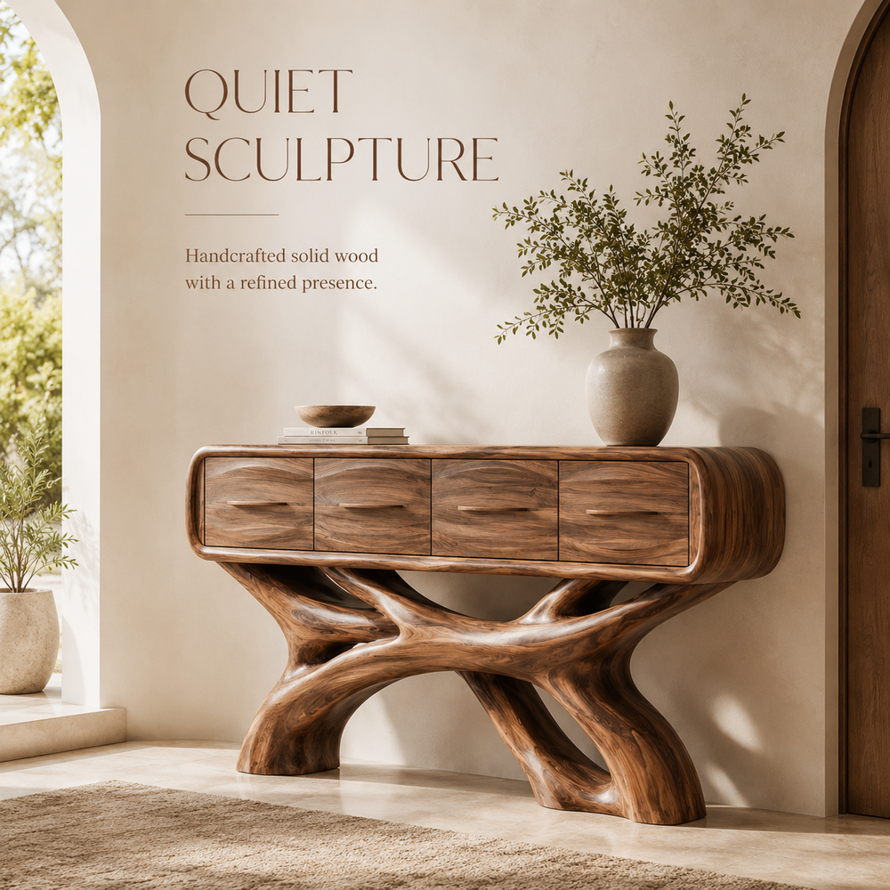 Liora Warm Walnut Console Table - Design 392 - product image 02