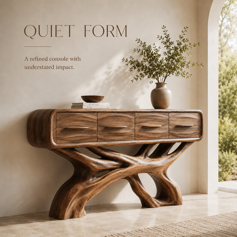 Liora Warm Walnut Console Table - Design 392 - product image 03