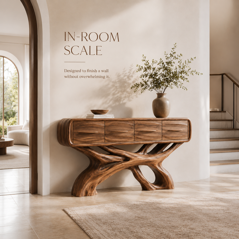 Liora Warm Walnut Console Table - Design 392 - product image 04