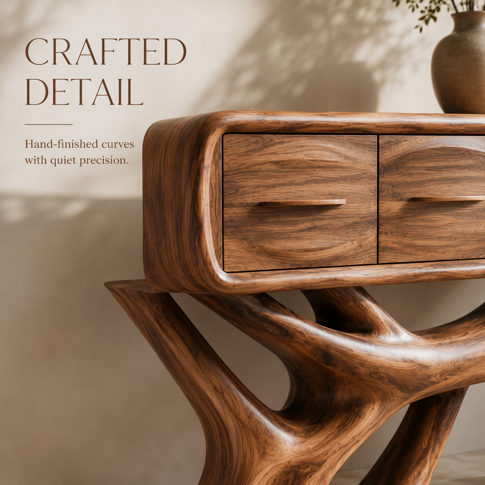 Liora Warm Walnut Console Table - Design 392 - product image 06