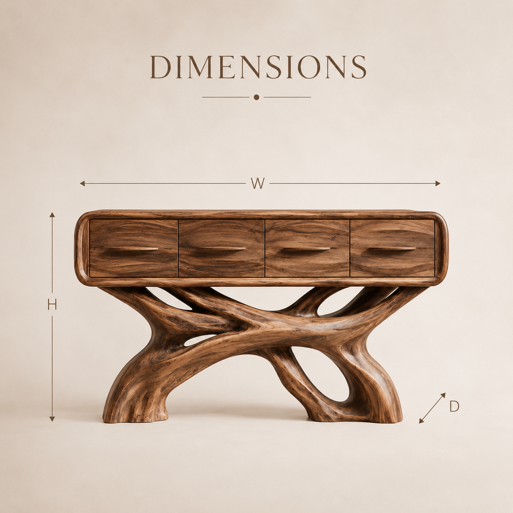 Liora Warm Walnut Console Table - Design 392 - product image 08