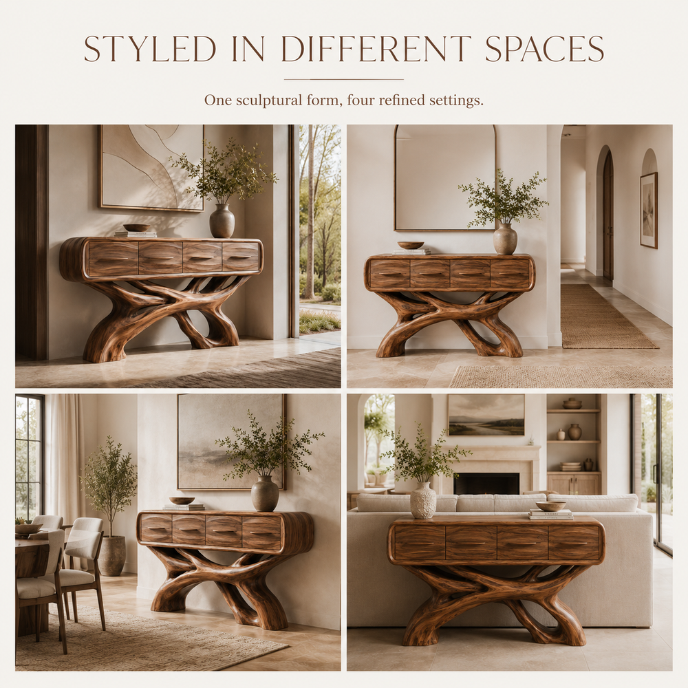 Liora Warm Walnut Console Table - Design 392 - product image 10