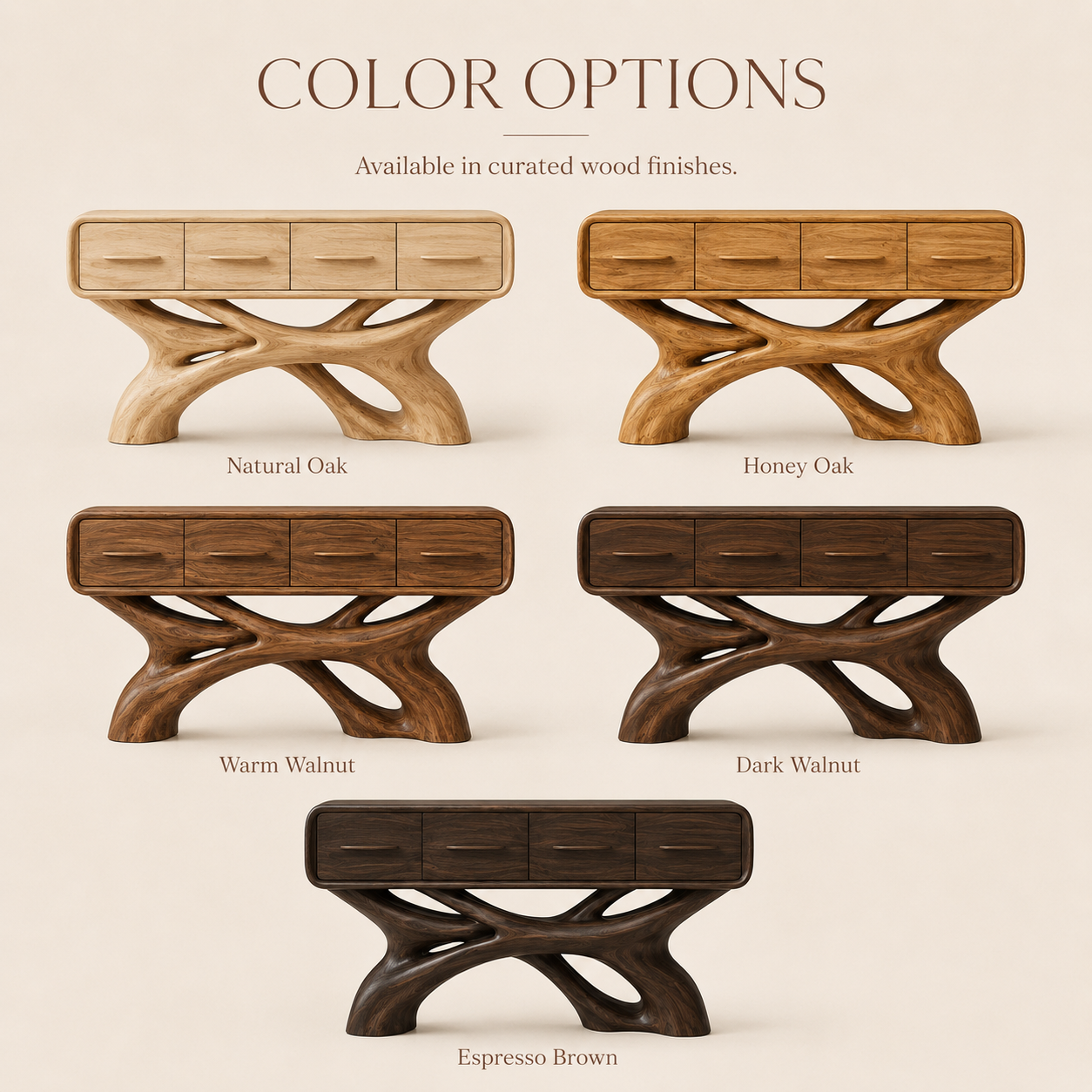 Liora Warm Walnut Console Table - Design 392 - product image 11