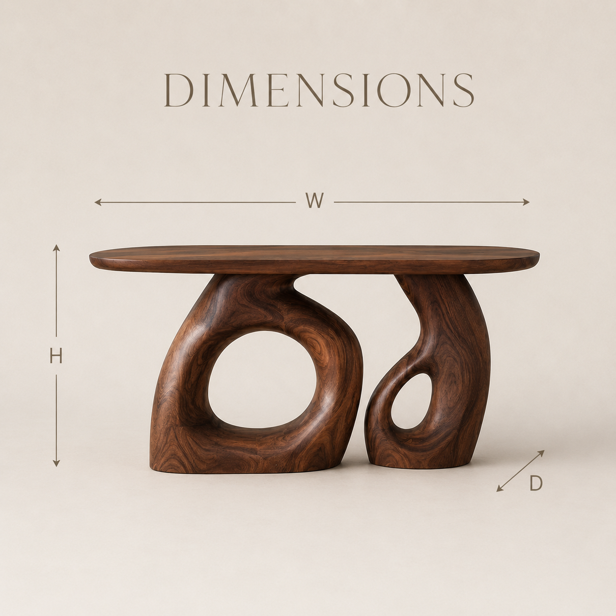 Rowan Hollow Form Console Table - Design 393 - product image 08