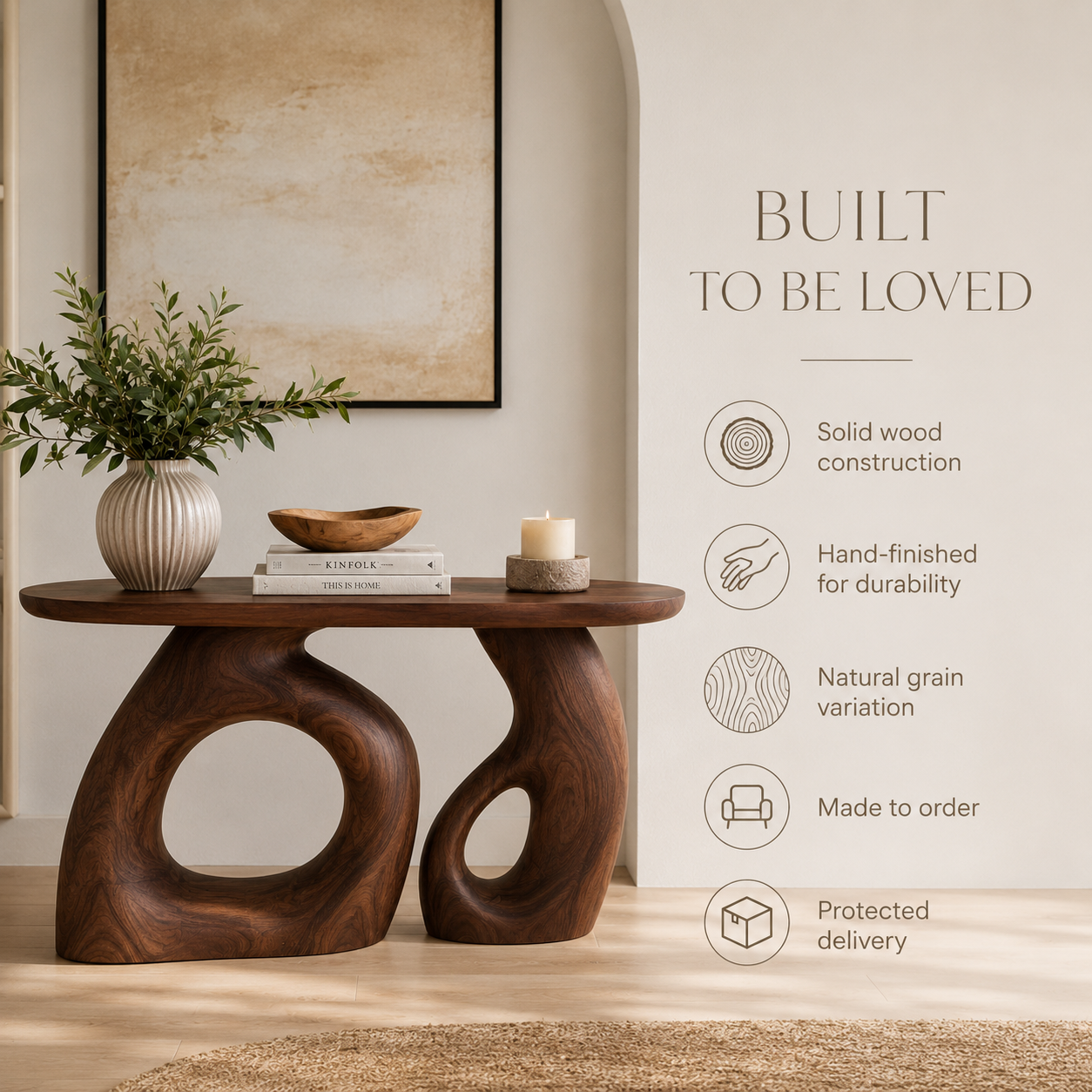 Rowan Hollow Form Console Table - Design 393 - product image 09