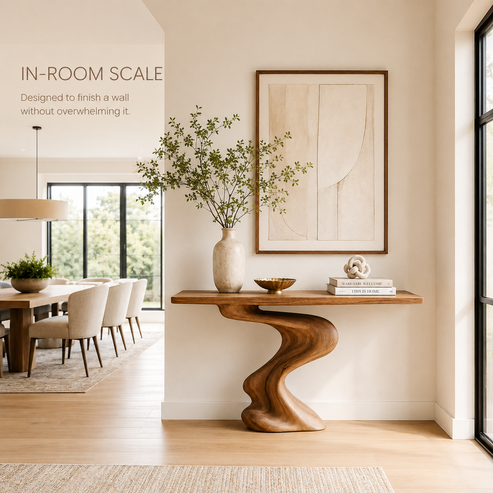 Brielle Sculpted Hall Console Table - Design 394 - product image 04