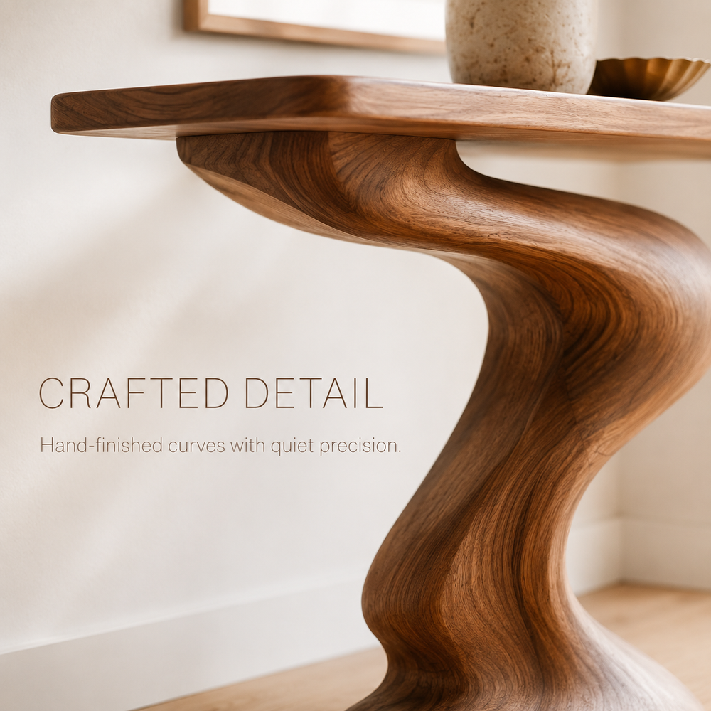 Brielle Sculpted Hall Console Table - Design 394 - product image 06