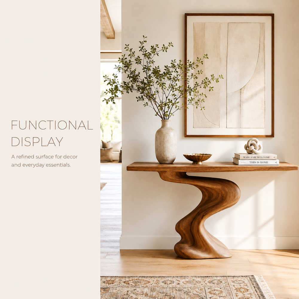 Brielle Sculpted Hall Console Table - Design 394 - product image 07