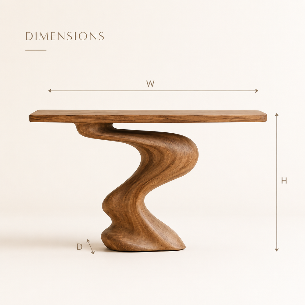 Brielle Sculpted Hall Console Table - Design 394 - product image 08