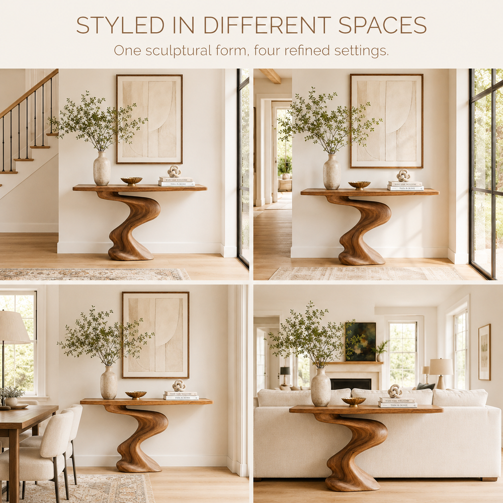 Brielle Sculpted Hall Console Table - Design 394 - product image 10