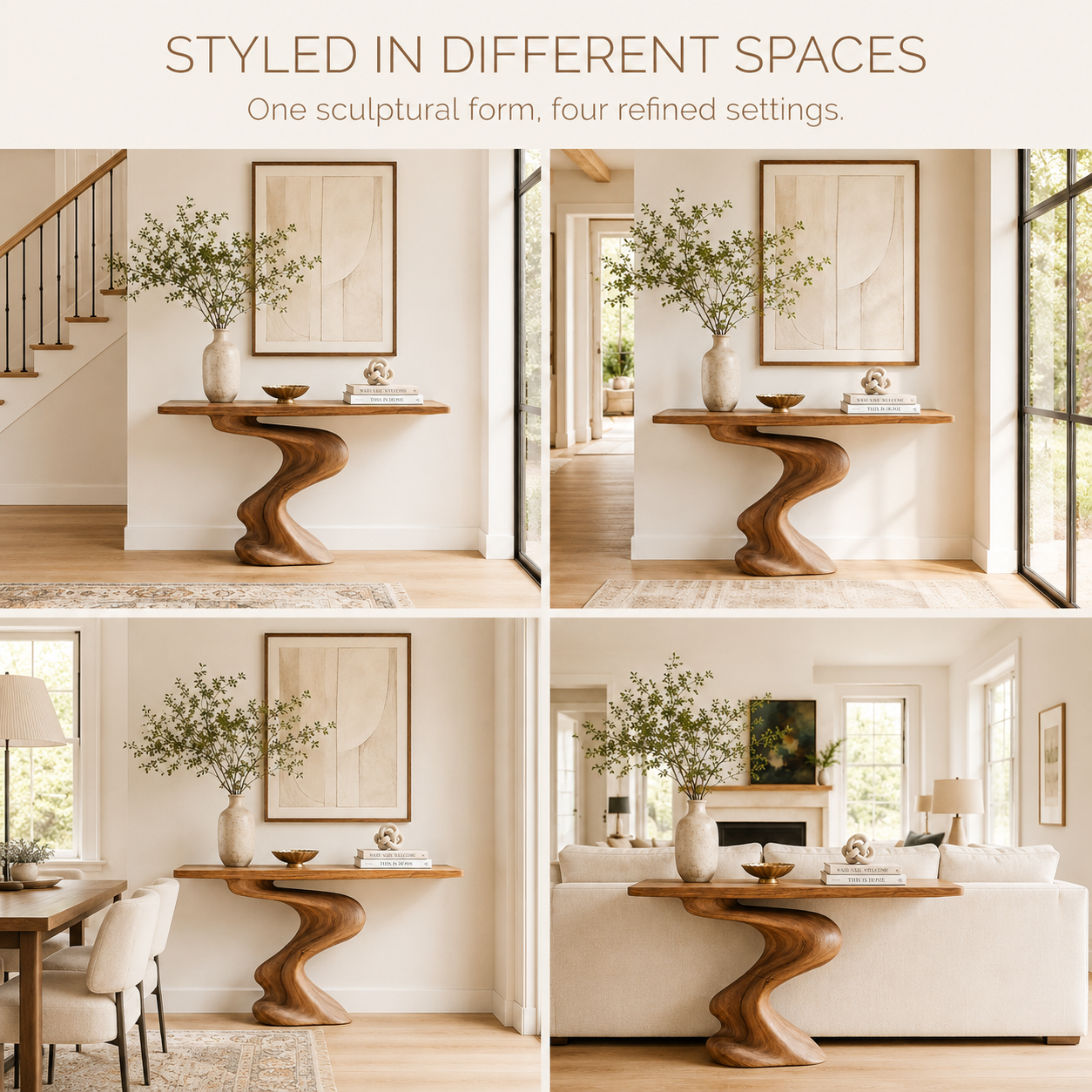 Brielle Sculpted Hall Console Table - Design 394 - product image 10