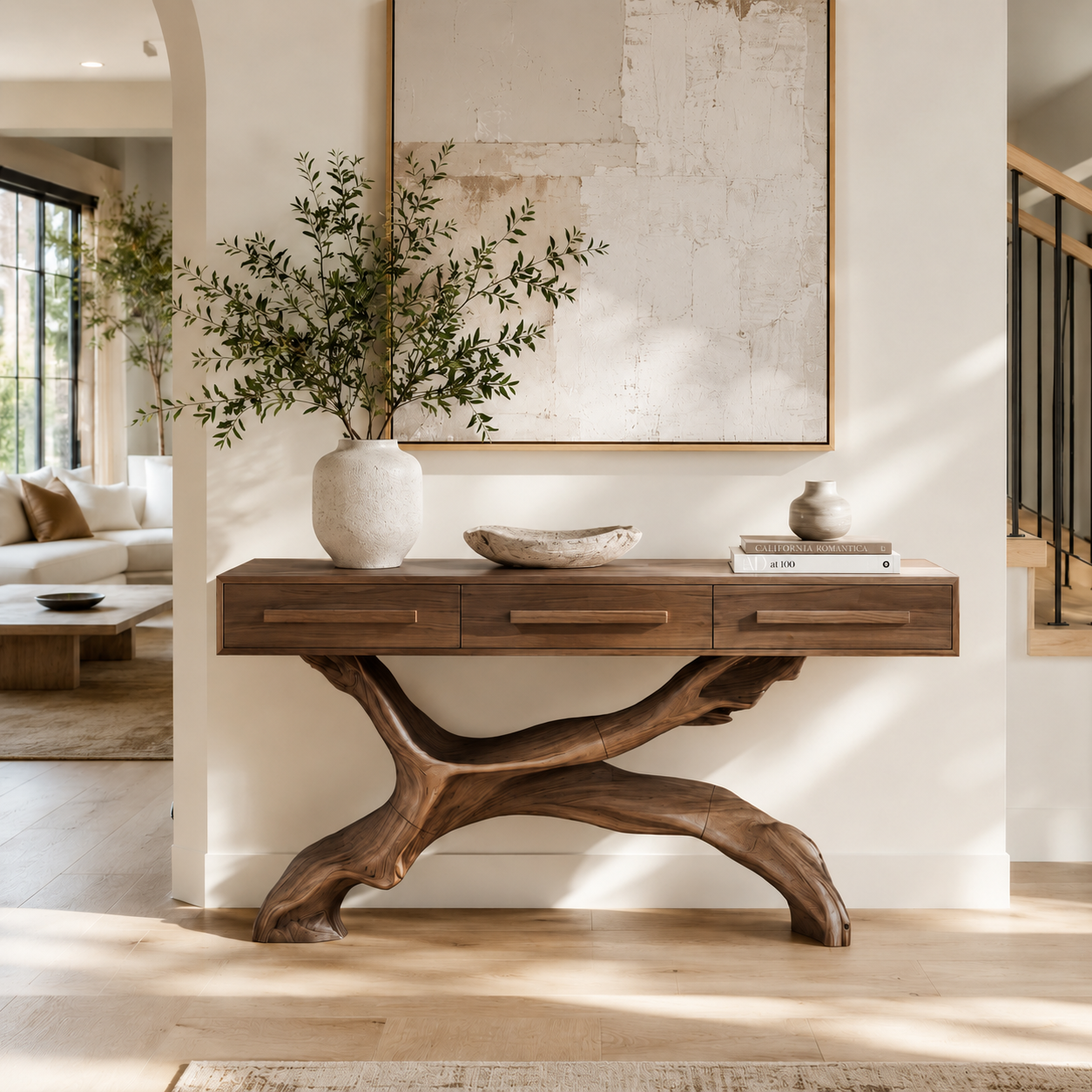 Orin Organic Modern Console Table - Design 395 - main view