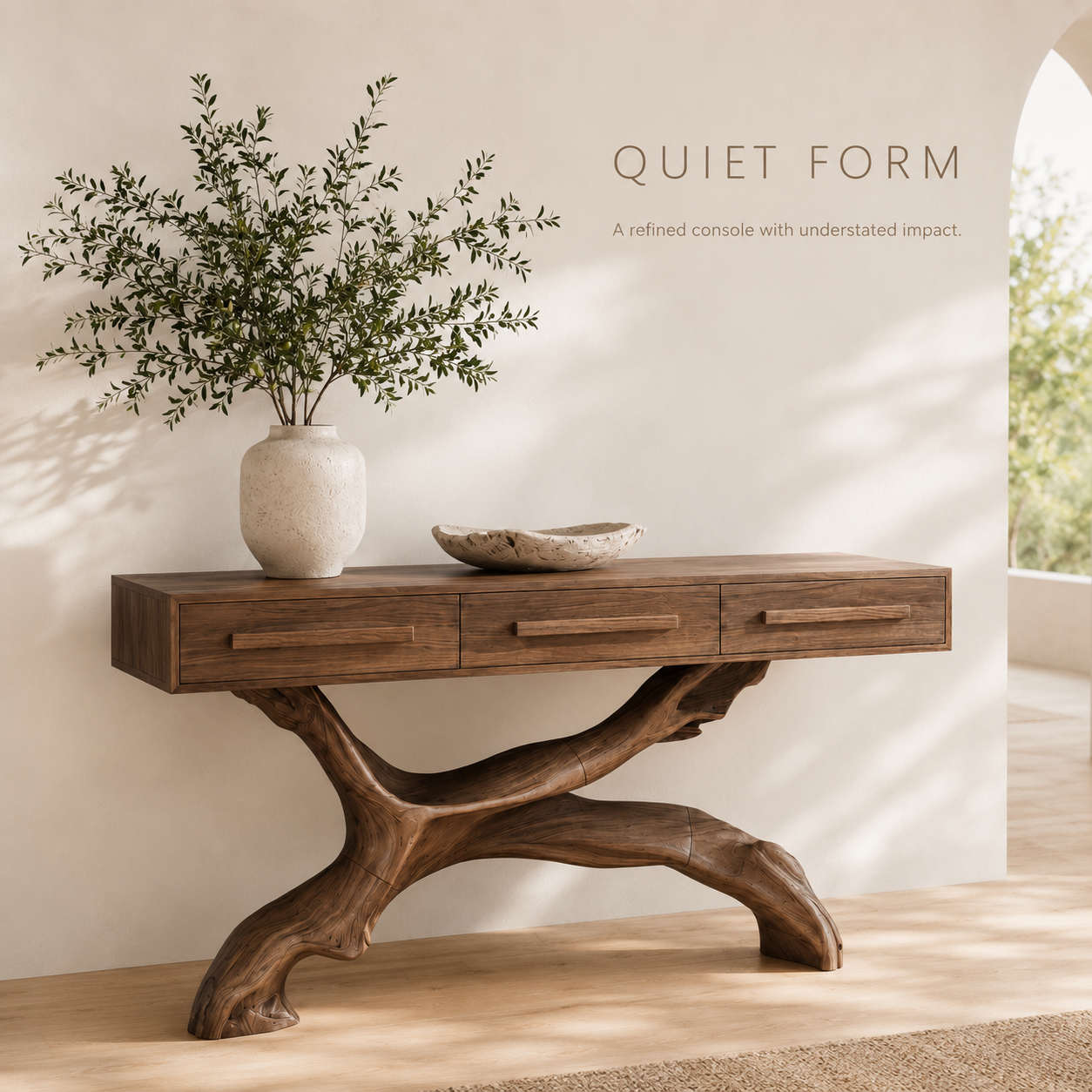 Orin Organic Modern Console Table - Design 395 - product image 03