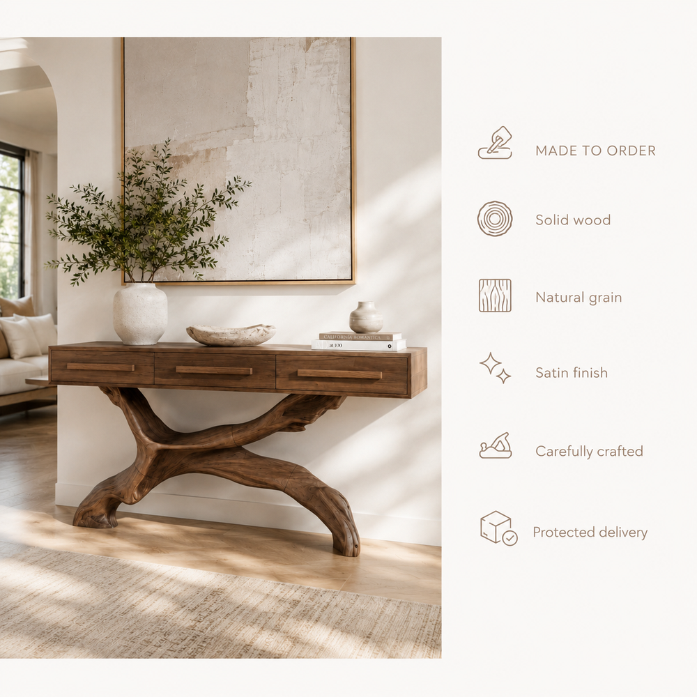 Orin Organic Modern Console Table - Design 395 - product image 09