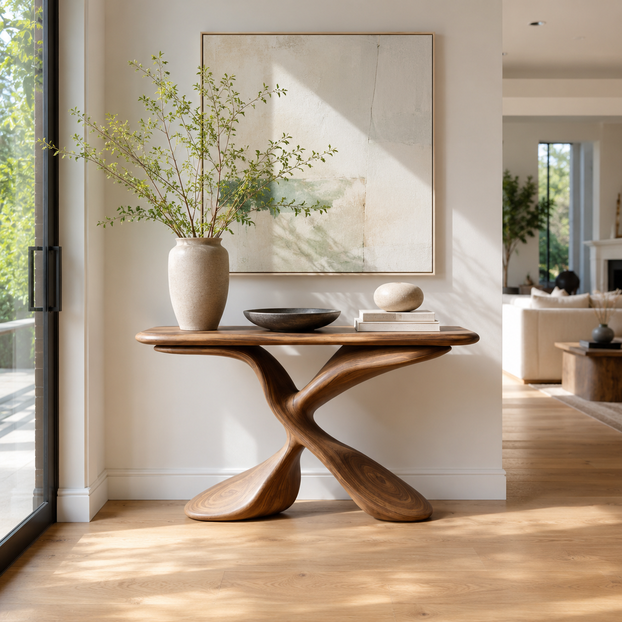 Selene Rounded Foyer Console Table - Design 396 - main view
