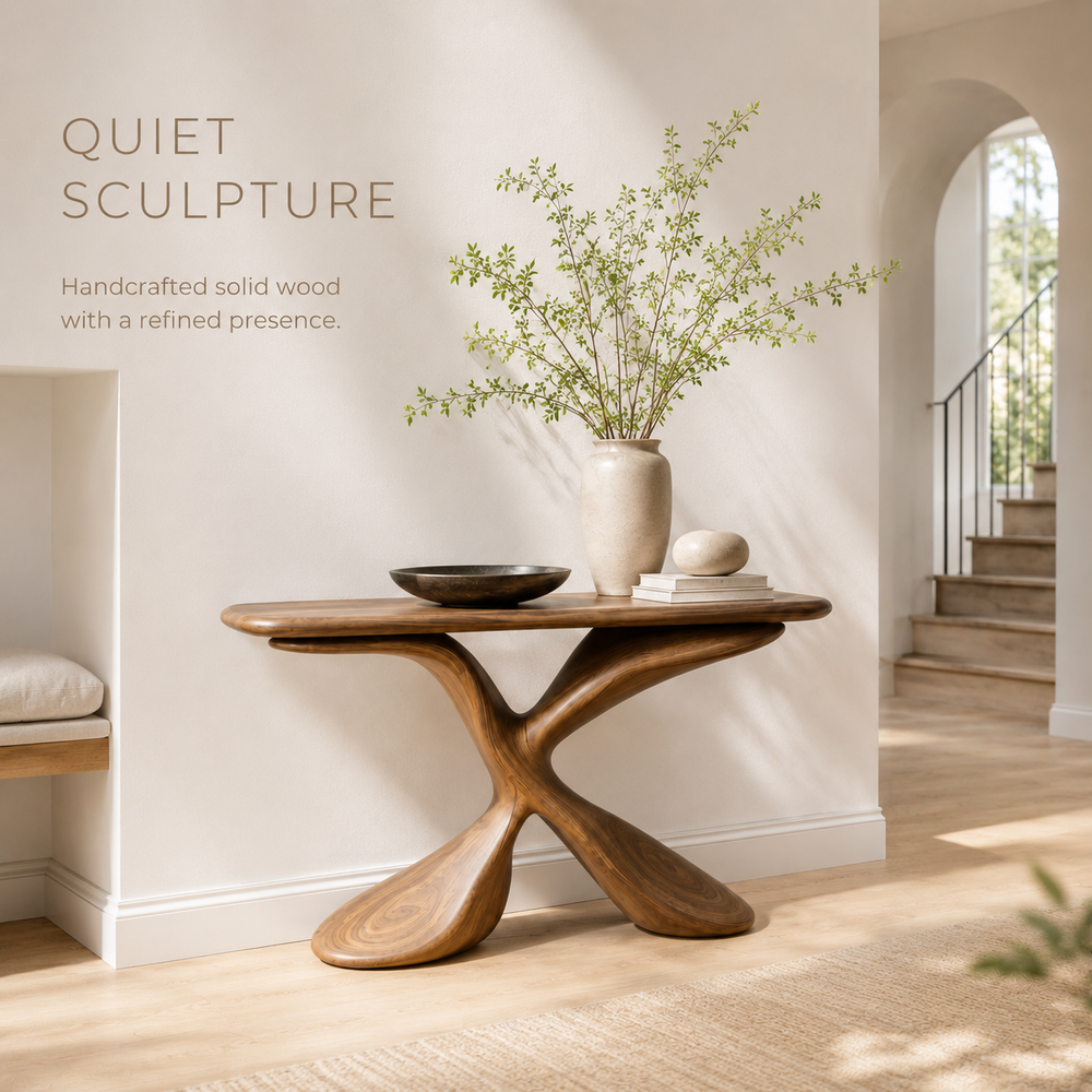 Selene Rounded Foyer Console Table - Design 396 - product image 02