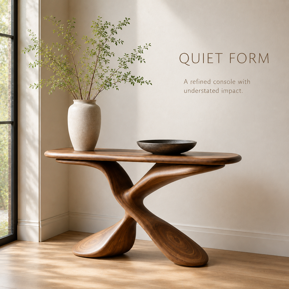 Selene Rounded Foyer Console Table - Design 396 - product image 03