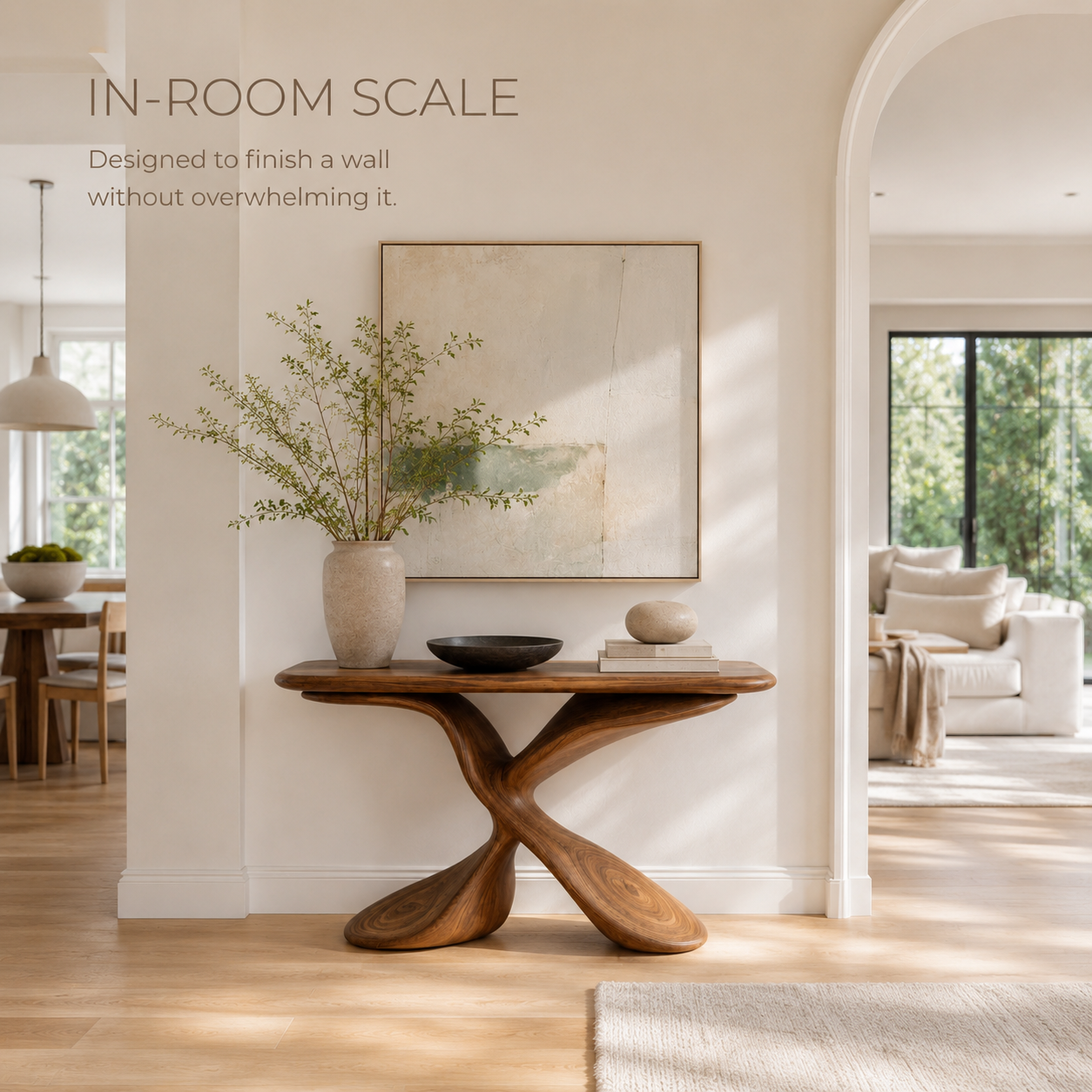 Selene Rounded Foyer Console Table - Design 396 - product image 04