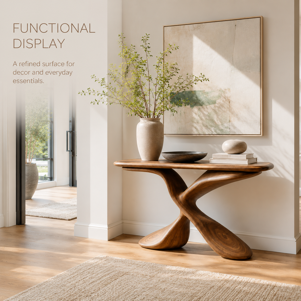 Selene Rounded Foyer Console Table - Design 396 - product image 07
