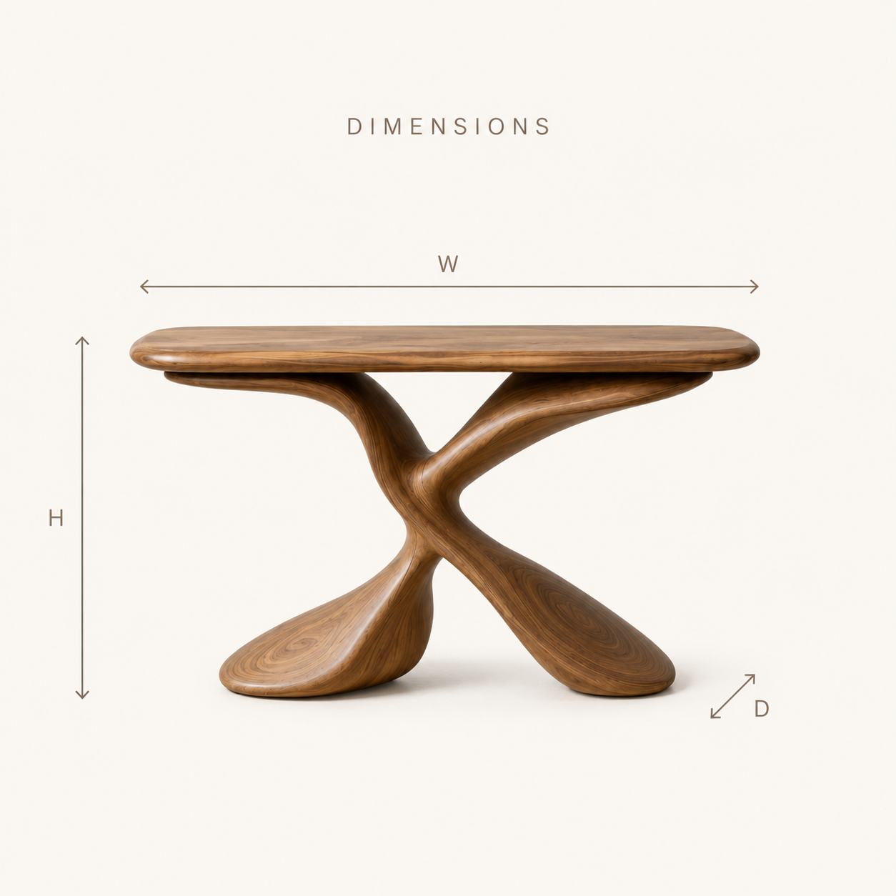 Selene Rounded Foyer Console Table - Design 396 - product image 08