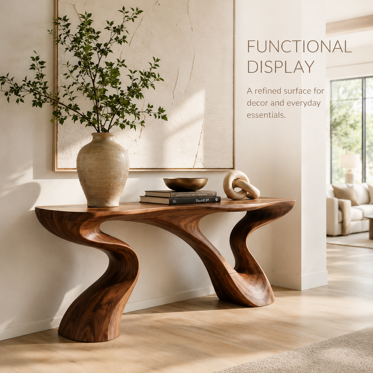 Mira Flow Wood Console Table - Design 398 - product image 07