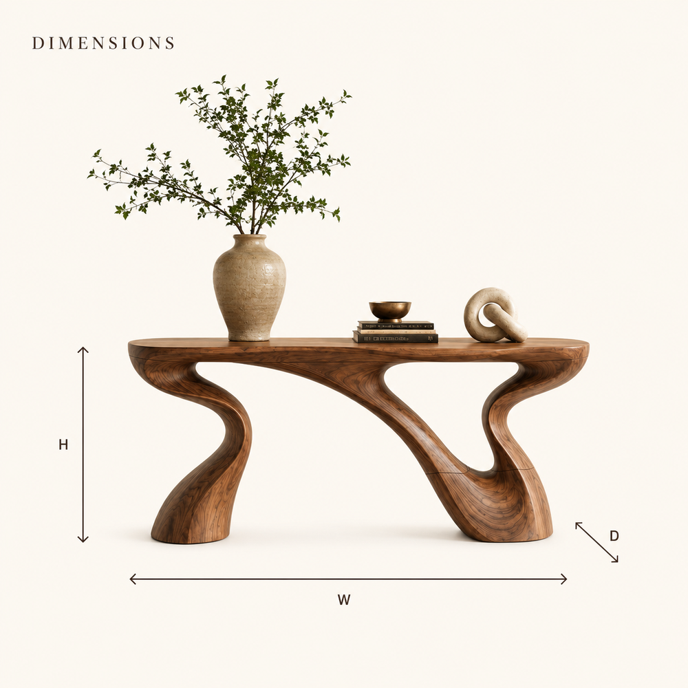 Mira Flow Wood Console Table - Design 398 - product image 08