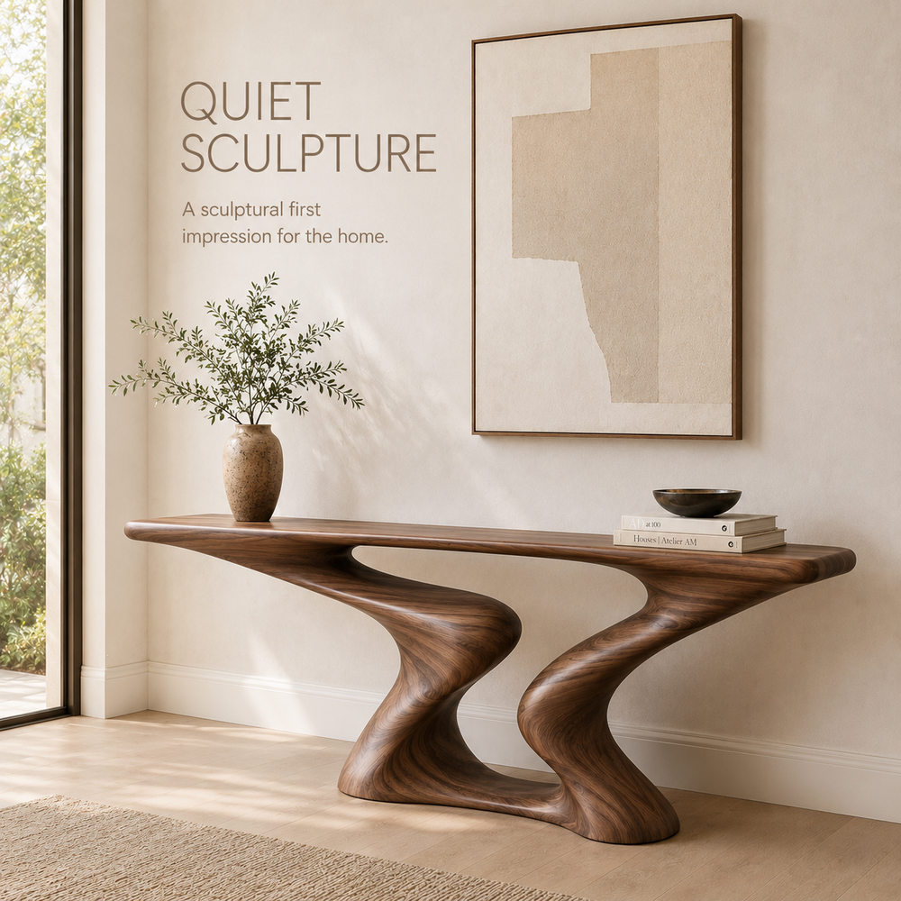 Vale Sculptural Entry Console Table - Design 400 - product image 02