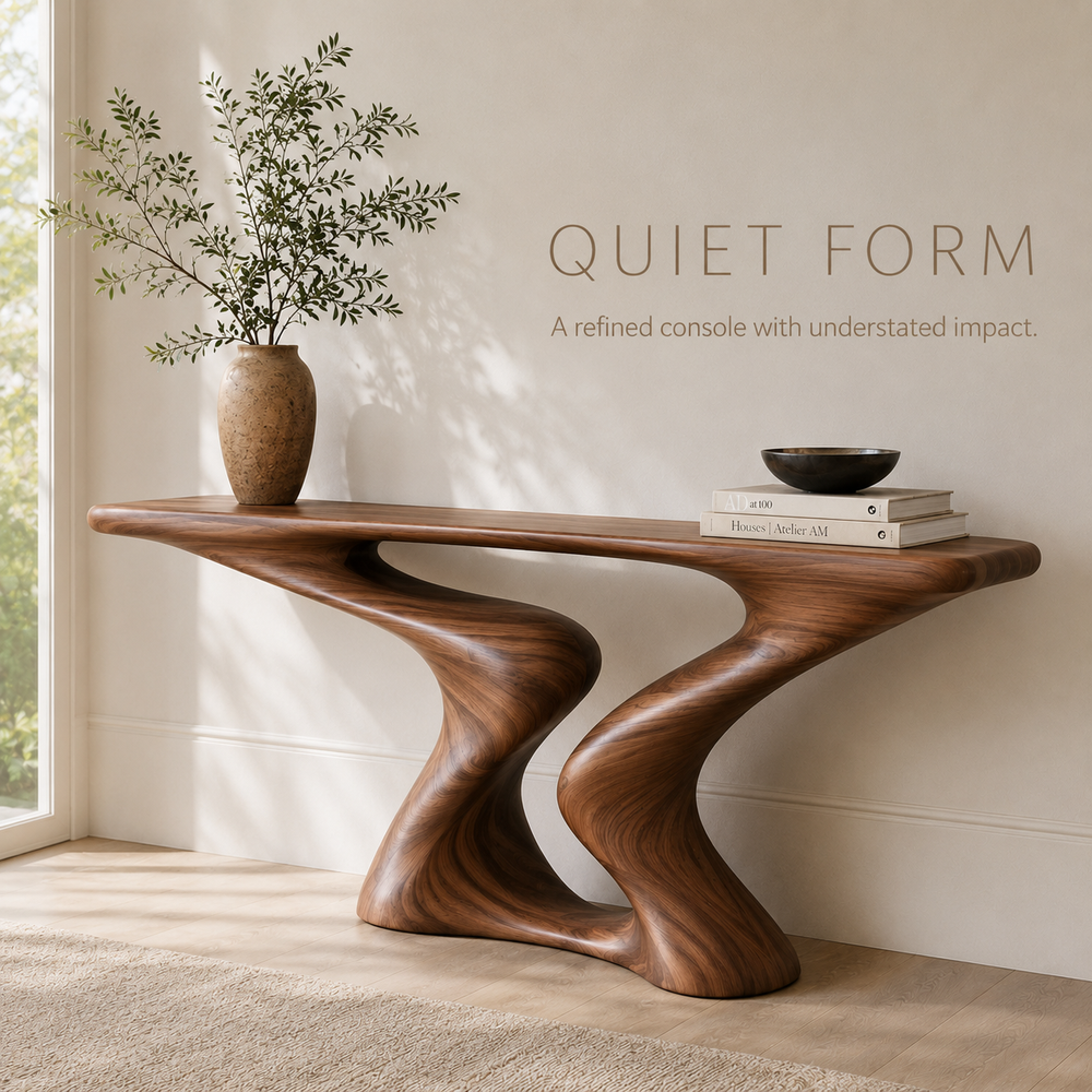Vale Sculptural Entry Console Table - Design 400 - product image 03
