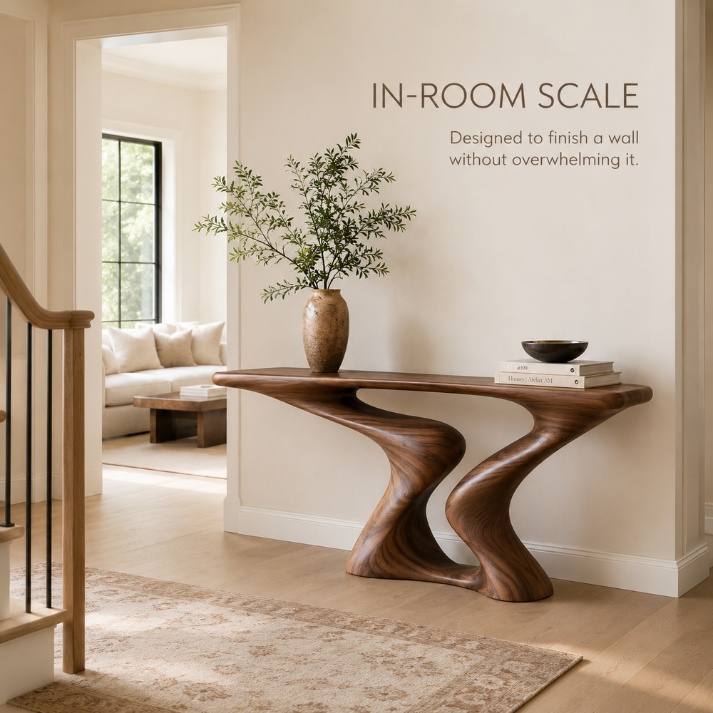 Vale Sculptural Entry Console Table - Design 400 - product image 04