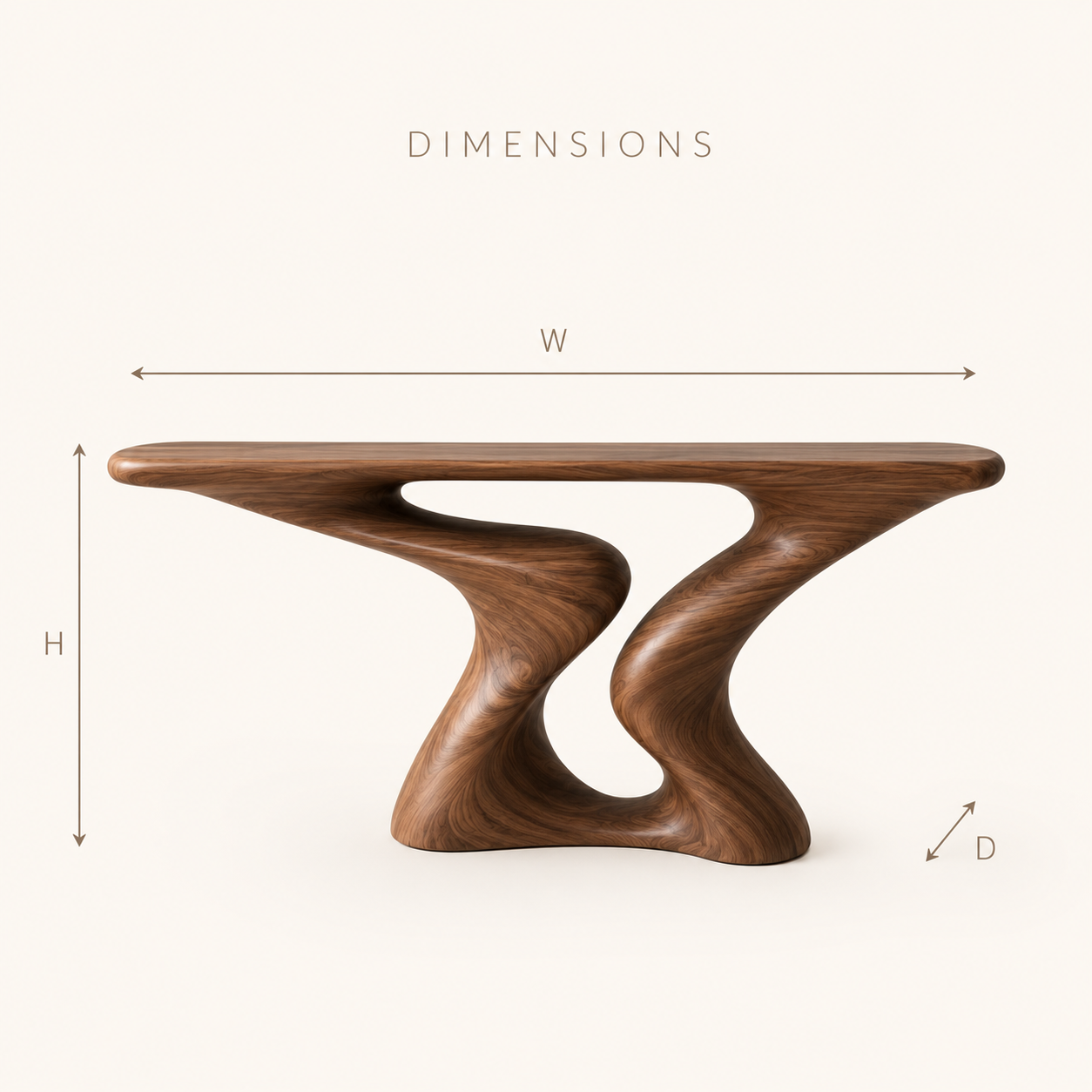Vale Sculptural Entry Console Table - Design 400 - product image 08