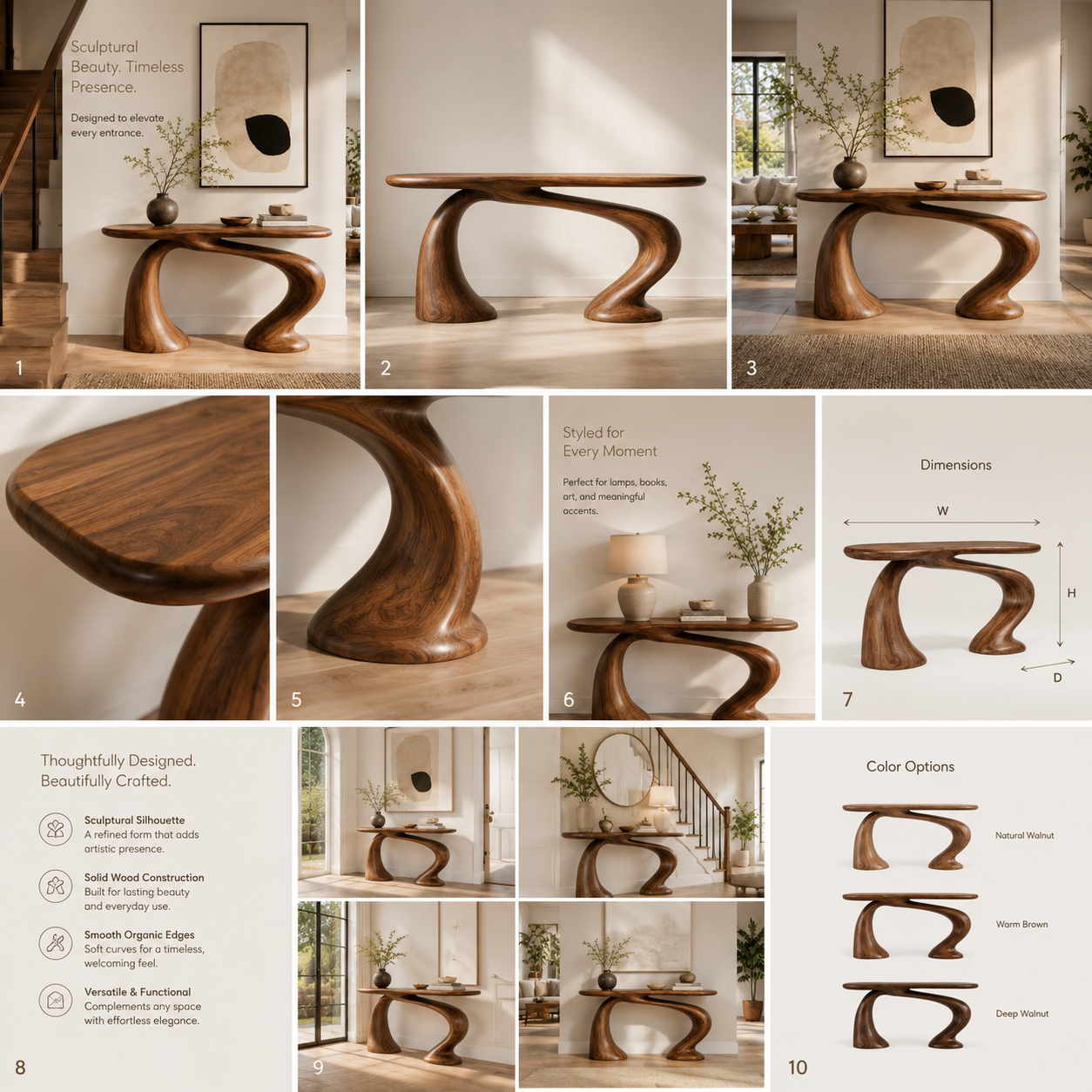 Isla Gallery Rail Console Table - Design 401 - product image 03