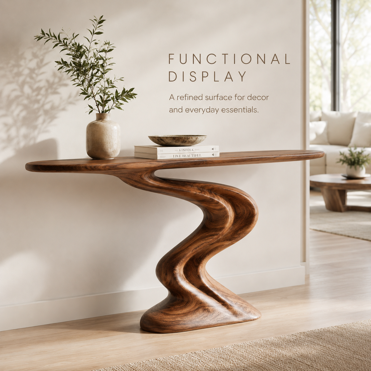 Celine Warm Modern Console Table - Design 402 - product image 03
