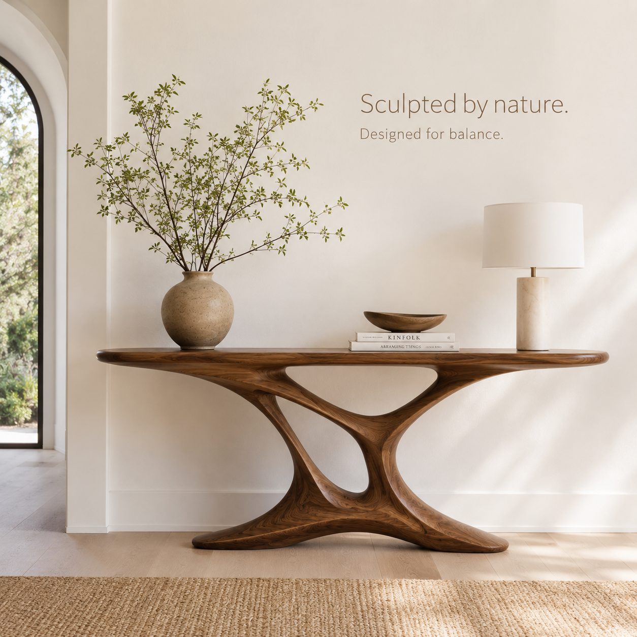 Aurelle Sculptural Console Table - Design 405 - product image 02