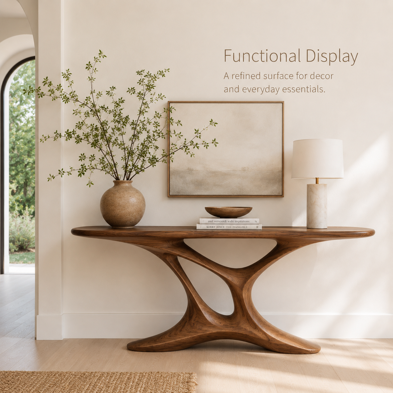Aurelle Sculptural Console Table - Design 405 - product image 07