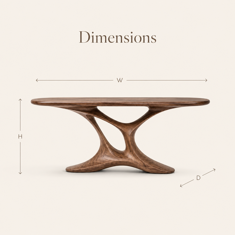 Aurelle Sculptural Console Table - Design 405 - product image 08