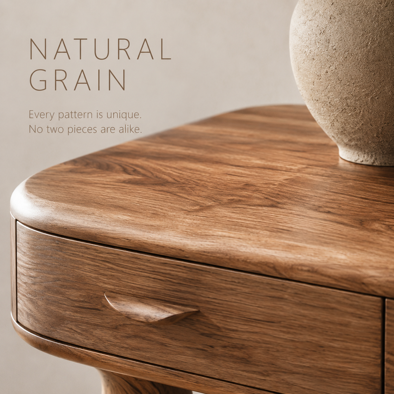 Soren Rounded Wood Console Table - Design 408 - product image 05