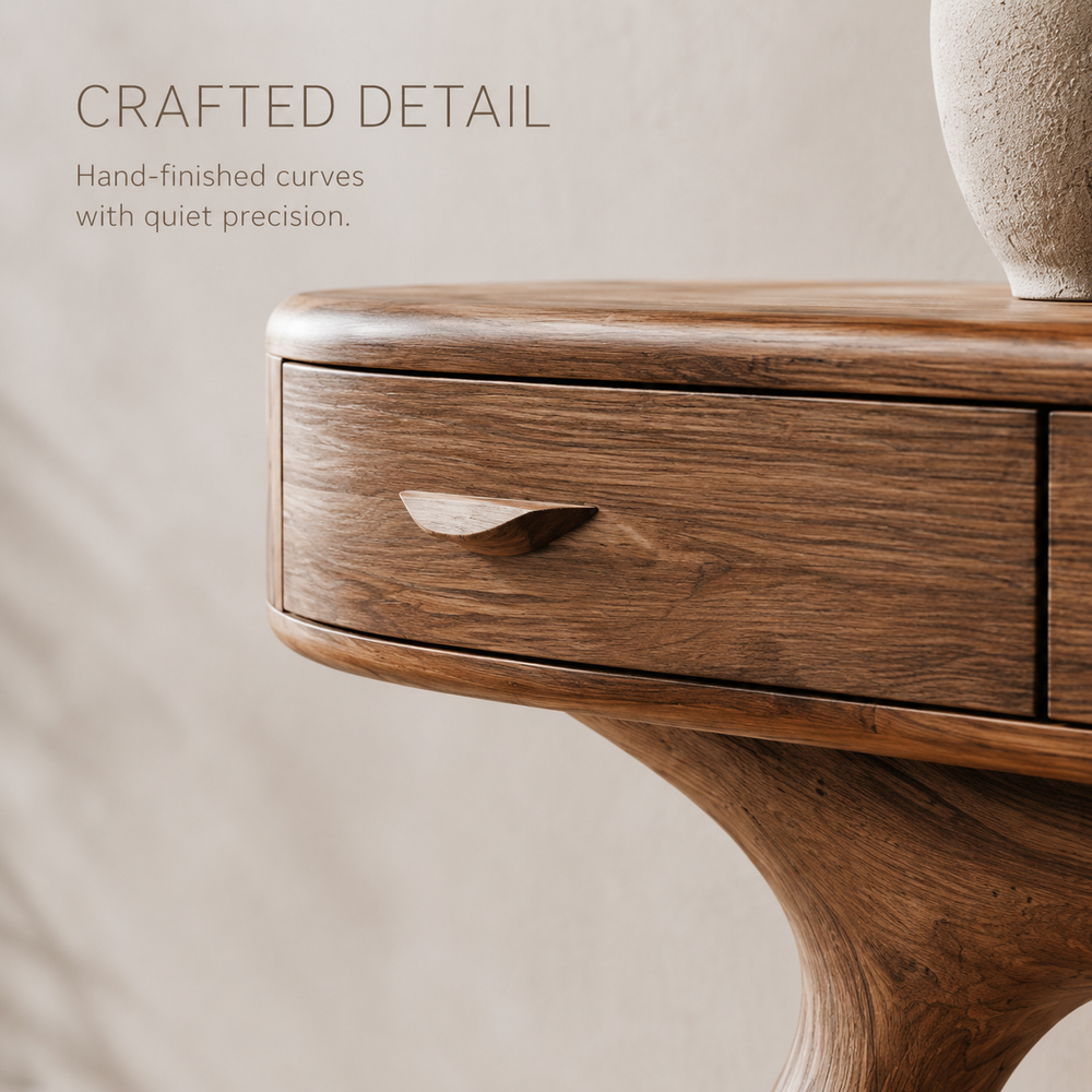 Soren Rounded Wood Console Table - Design 408 - product image 06
